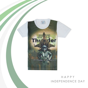 Valuable Boys Half Sleeves Azadi T-Shirt - Green
