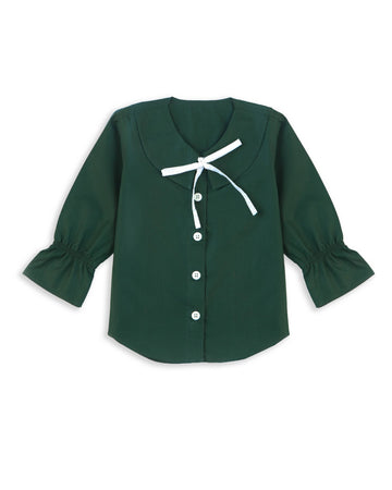 GIRLS FORMAL SHIRT GREEN