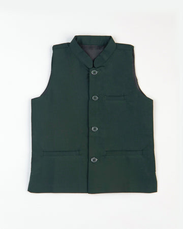 Dark green waistcoat
