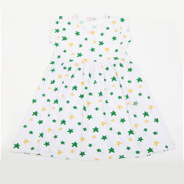 Newborn Girls Independence Frock - White