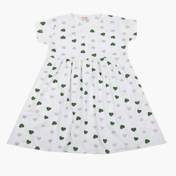 Newborn Girls Independence Frock - White