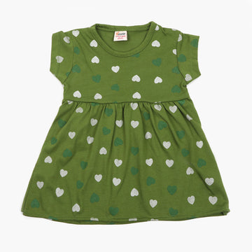 Newborn Girls Independence Frock - Green