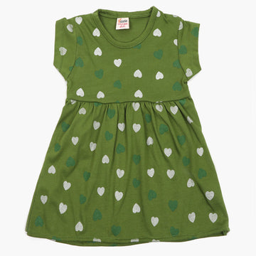 Girls Independence Day Frock - Green