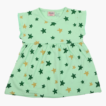 Newborn Girls Independence Frock - Green