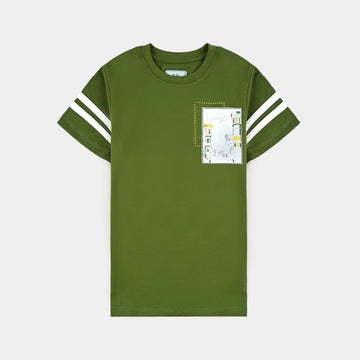 Boys Poly Cotton Jersey T-Shirt H/S ARZ-E-PAKISTAN