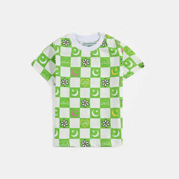 Infant Girls Poly Cotton Jersey T-Shirt AZADI KAI RANG-Snow White