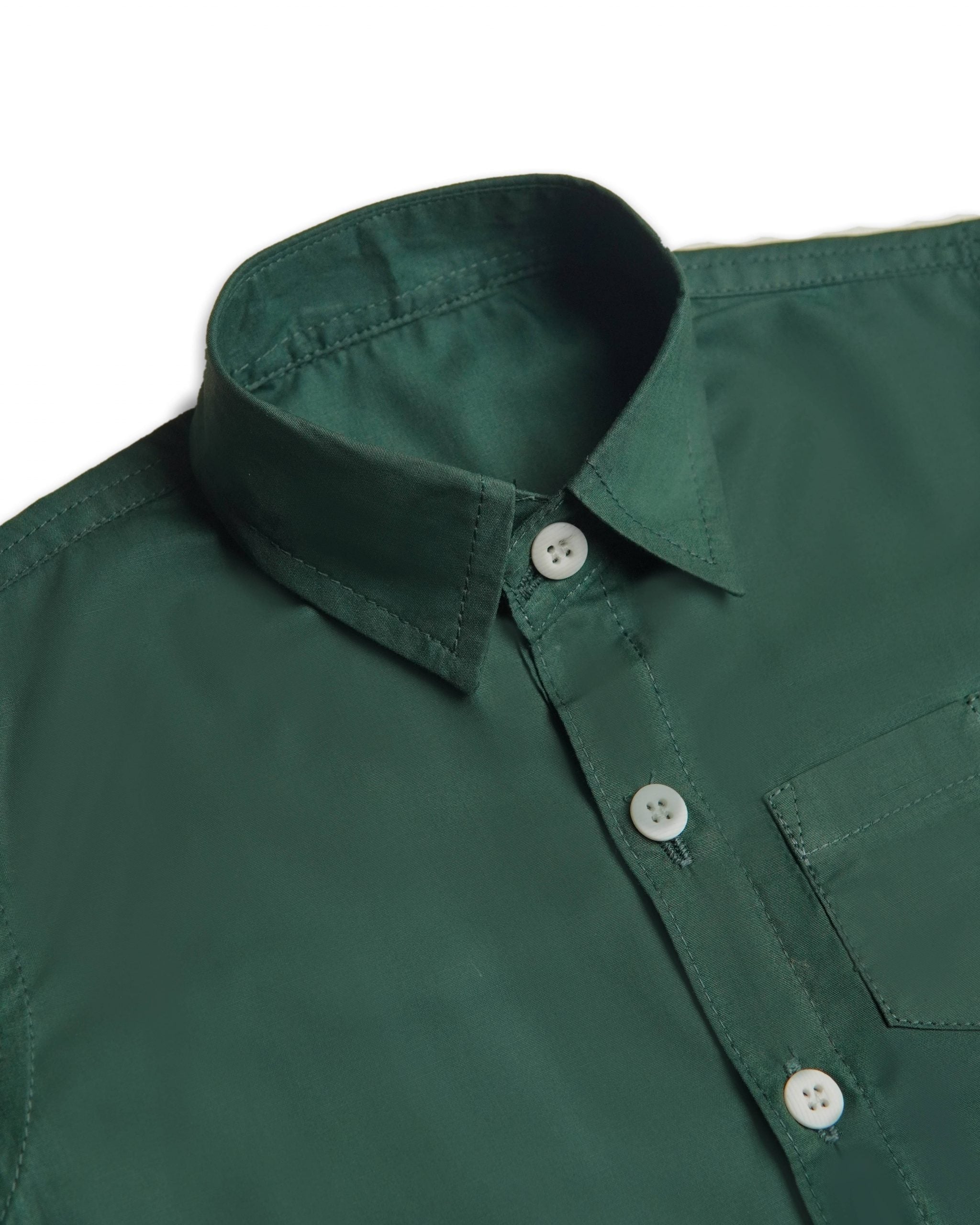 GREEN FORMAL SHIRT HALF SLEEVES