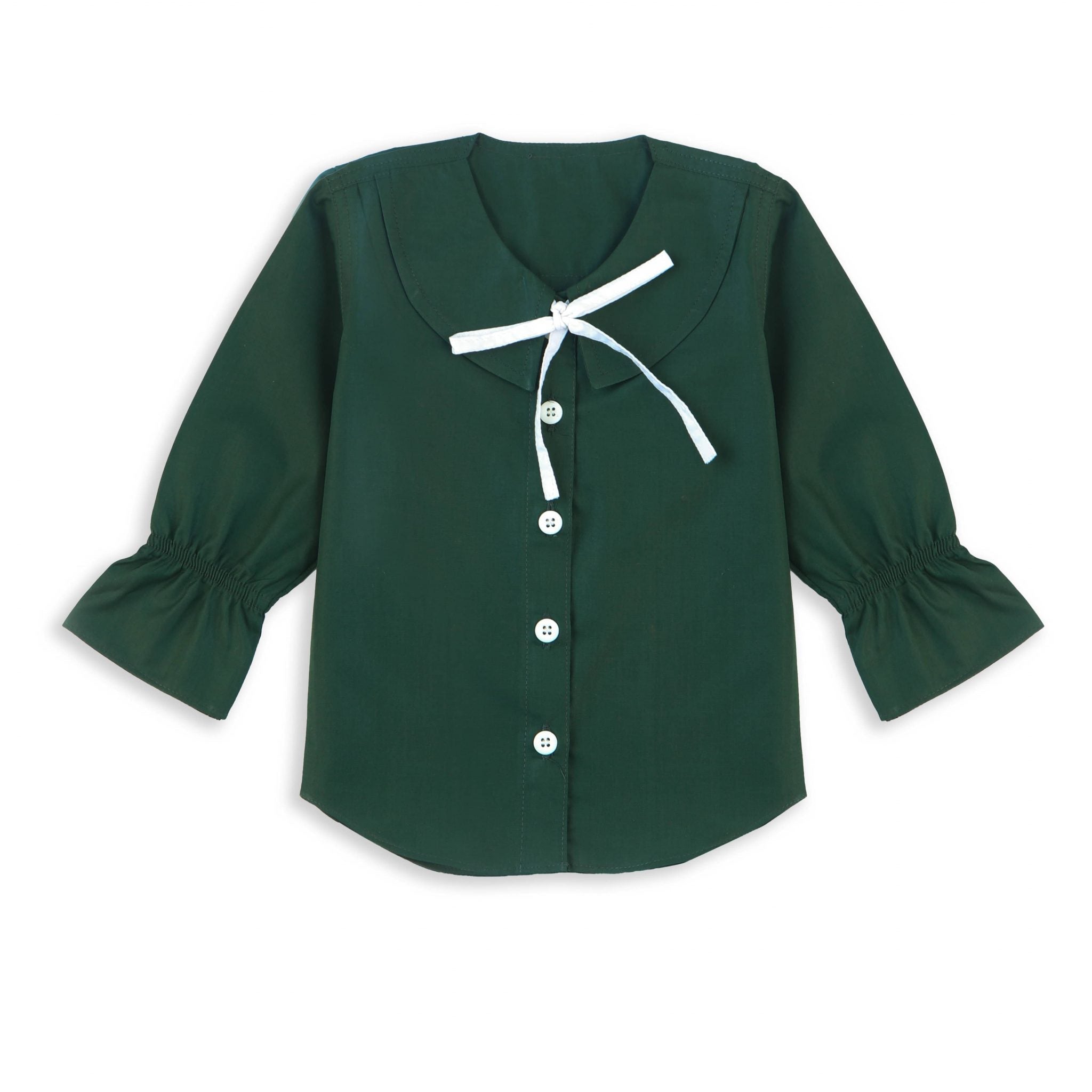 GIRLS FORMAL SHIRT GREEN