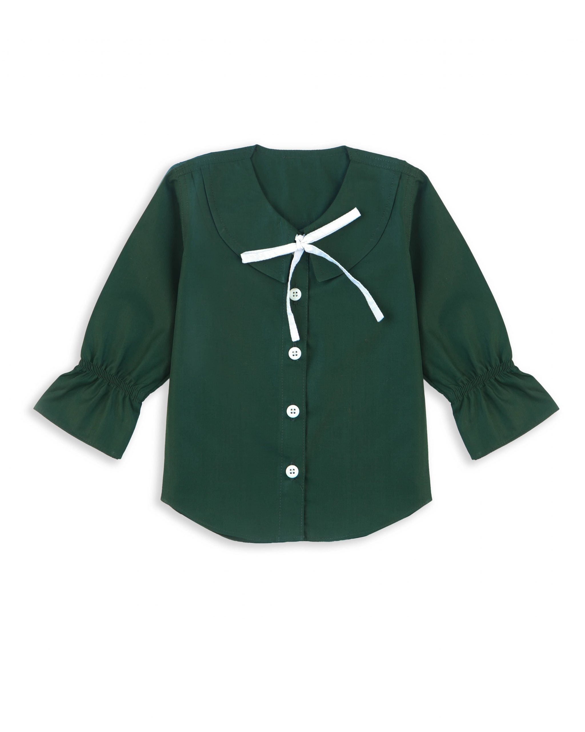 GIRLS FORMAL SHIRT GREEN