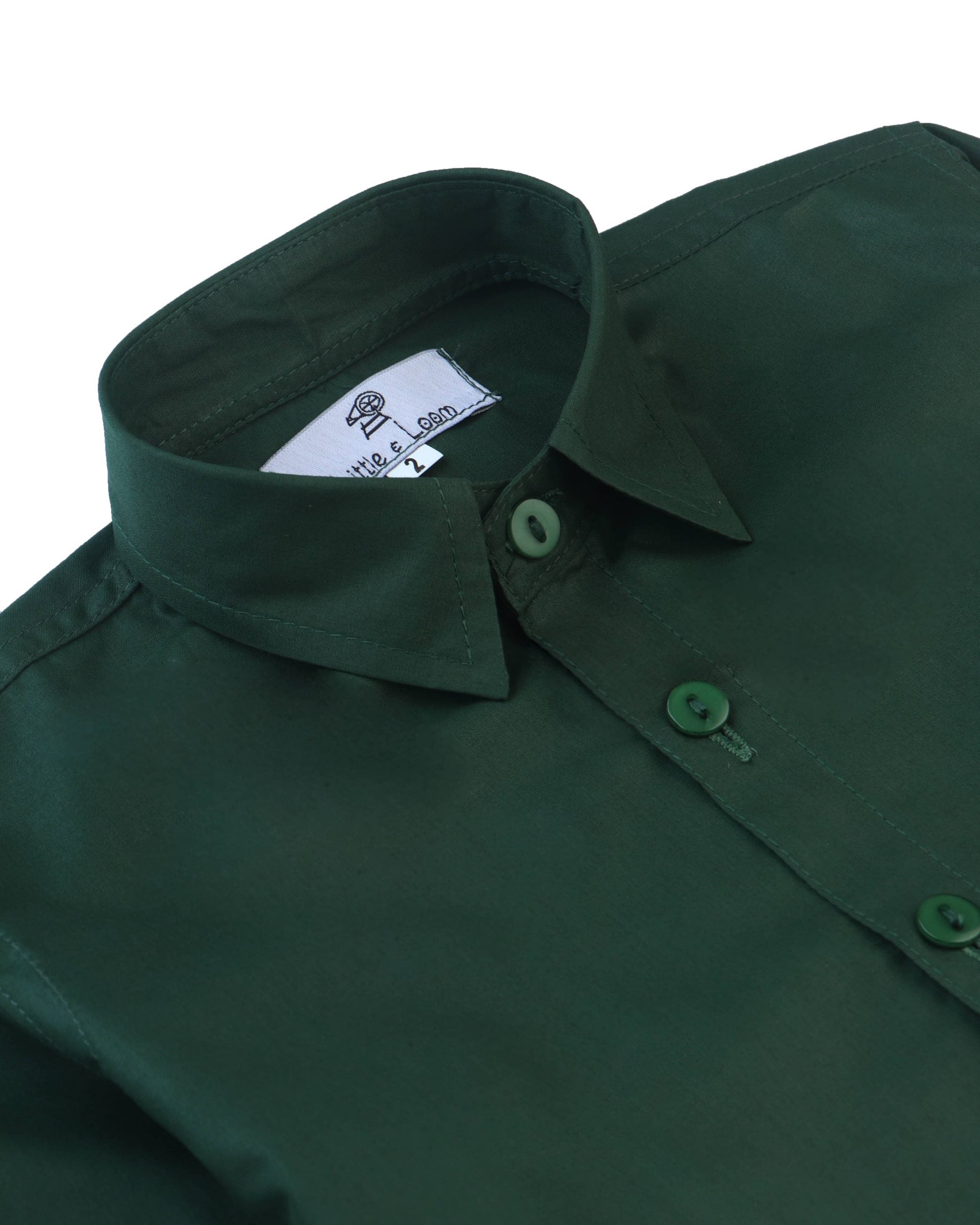 GREEN FORMAL SHIRT FULL SLEEVES