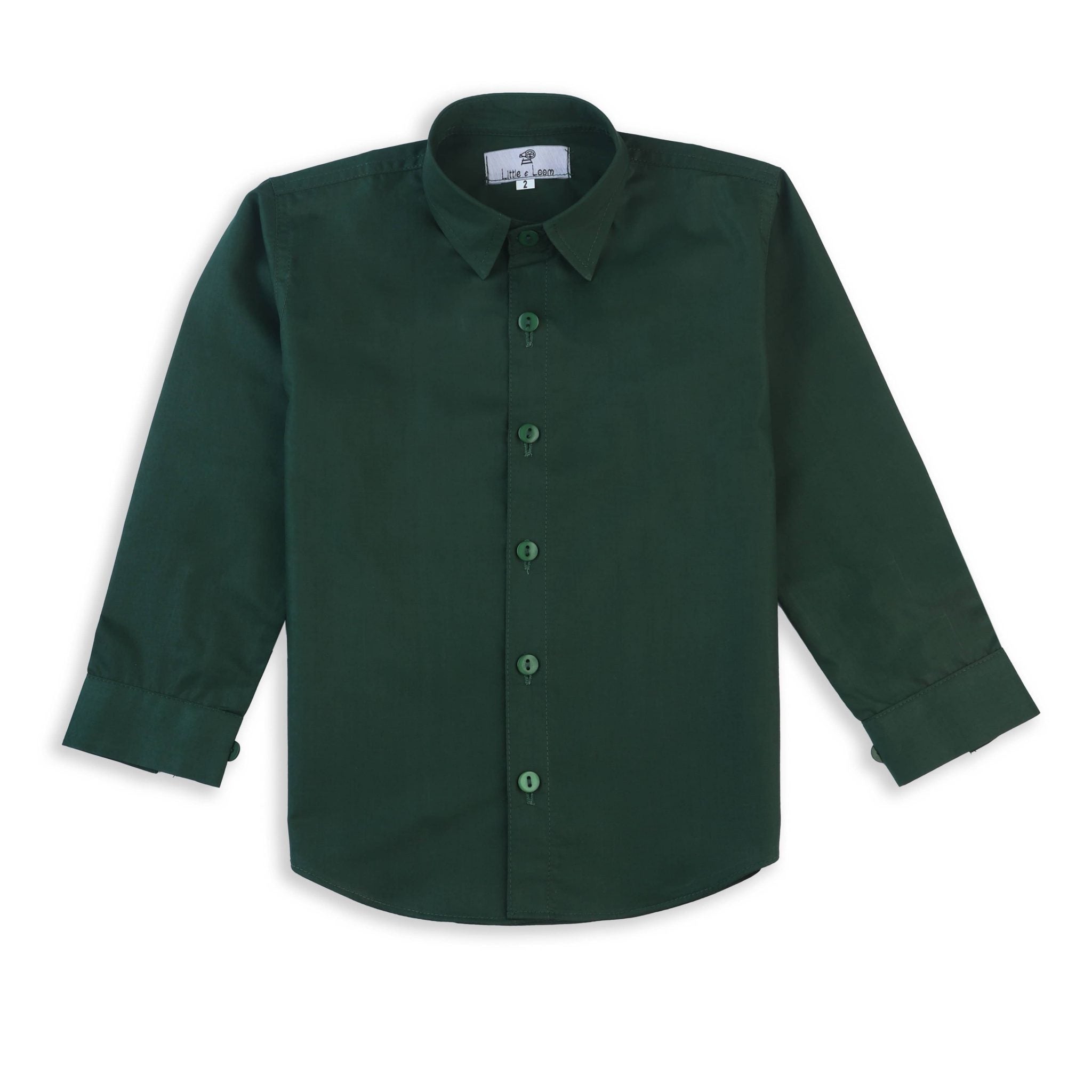 GREEN FORMAL SHIRT FULL SLEEVES