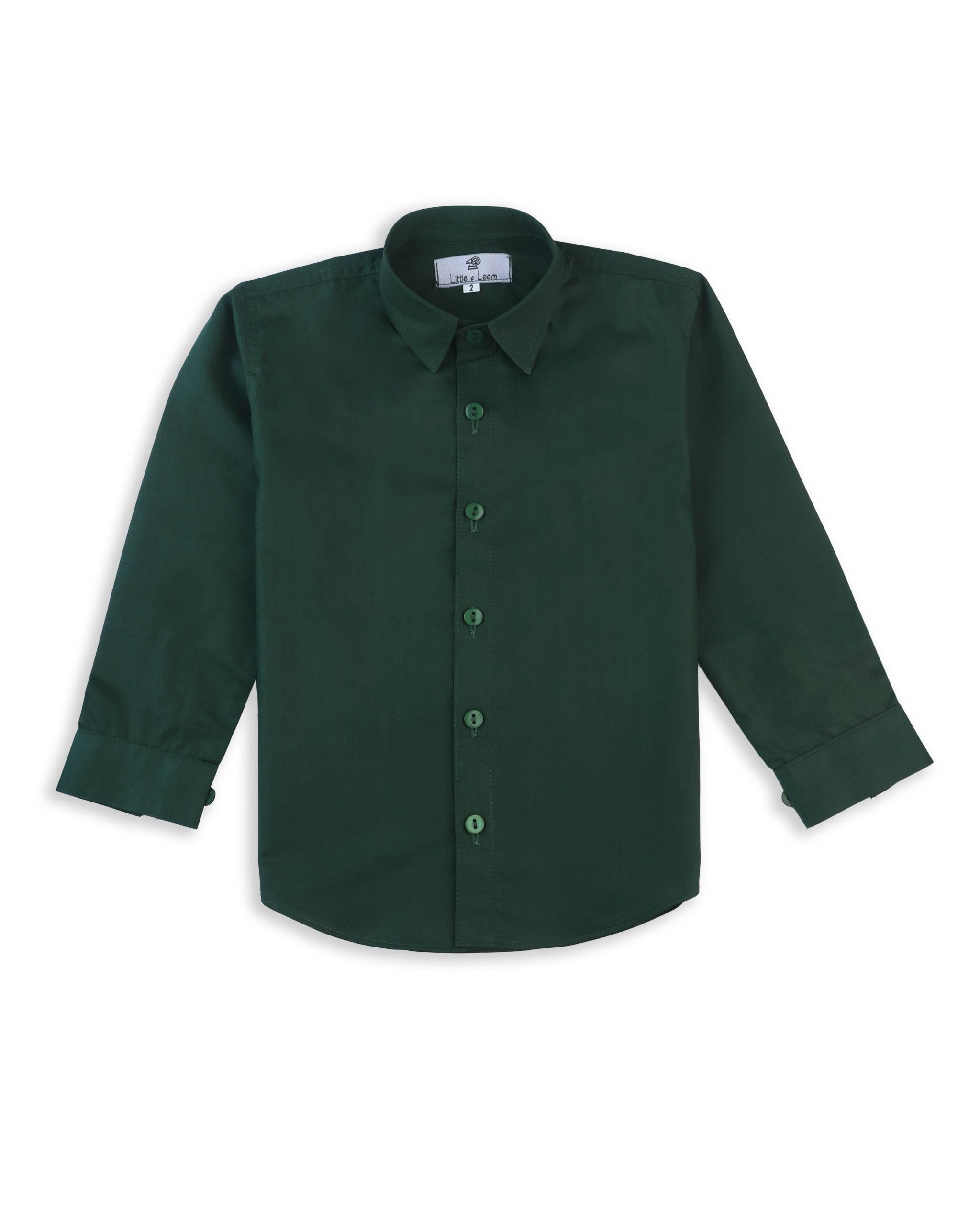 GREEN FORMAL SHIRT FULL SLEEVES