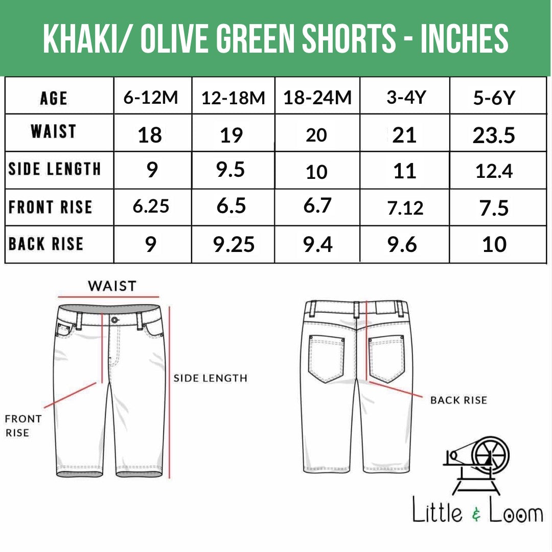 OLIVE GREEN SHORTS