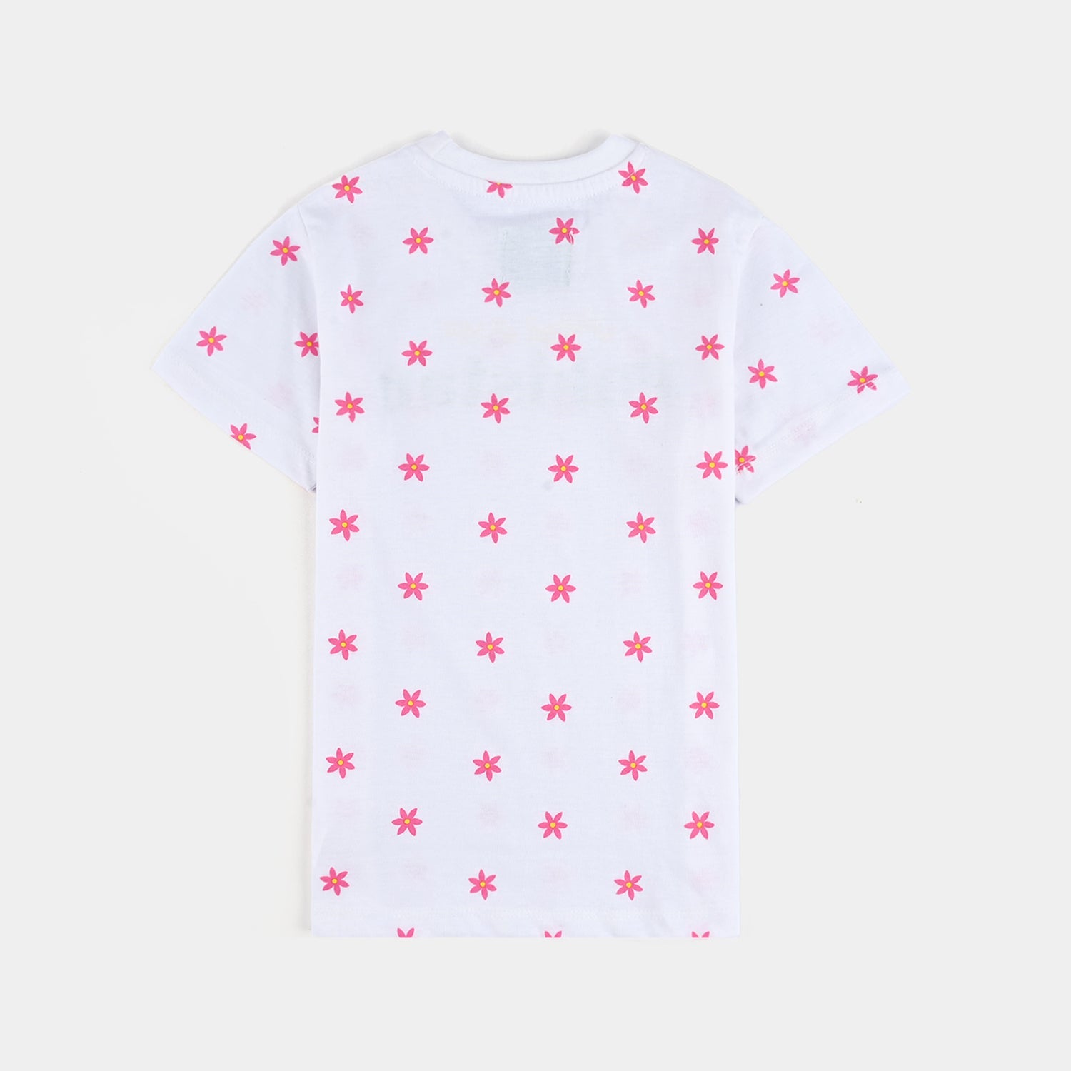 Girls Poly Cotton Jersey T-Shirt H/S  GUL-E-AZADI-Snow White