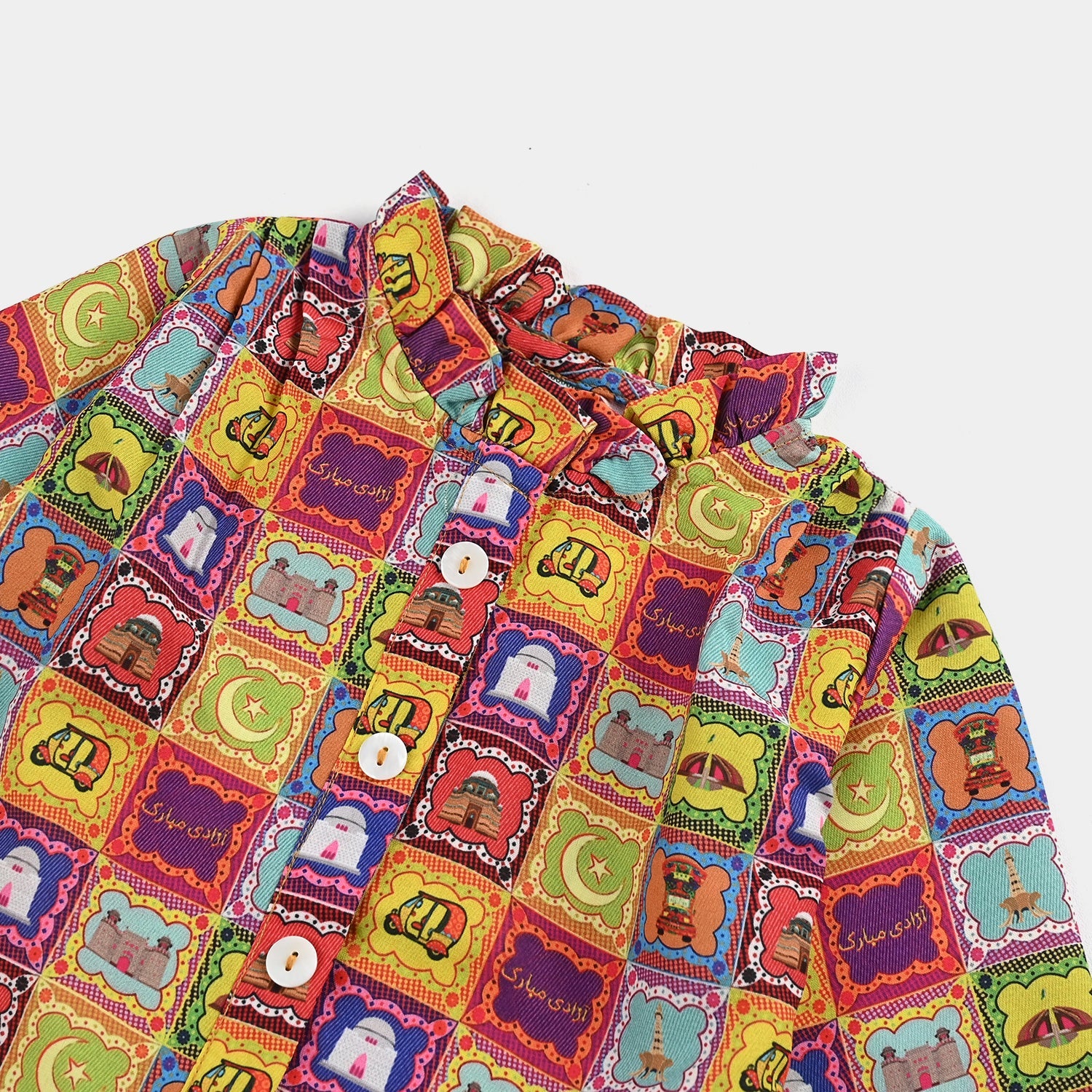 Infant Girls Poly Net Casual Top Ticket -Multi