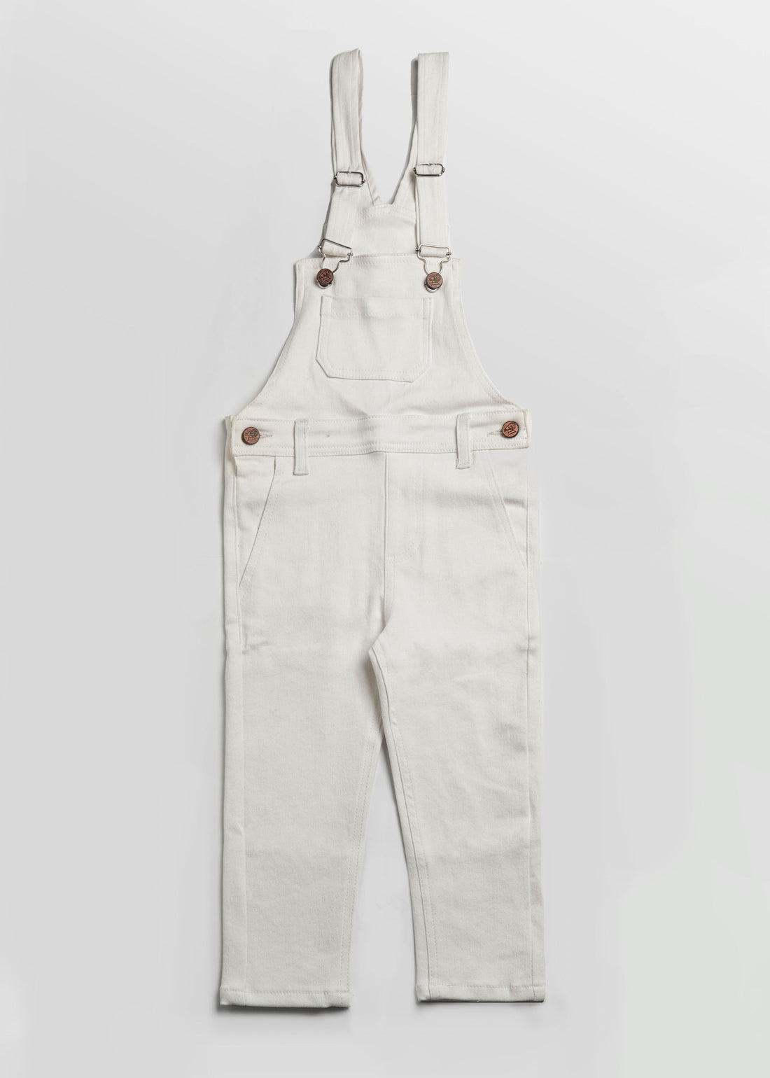 White denim dungaree