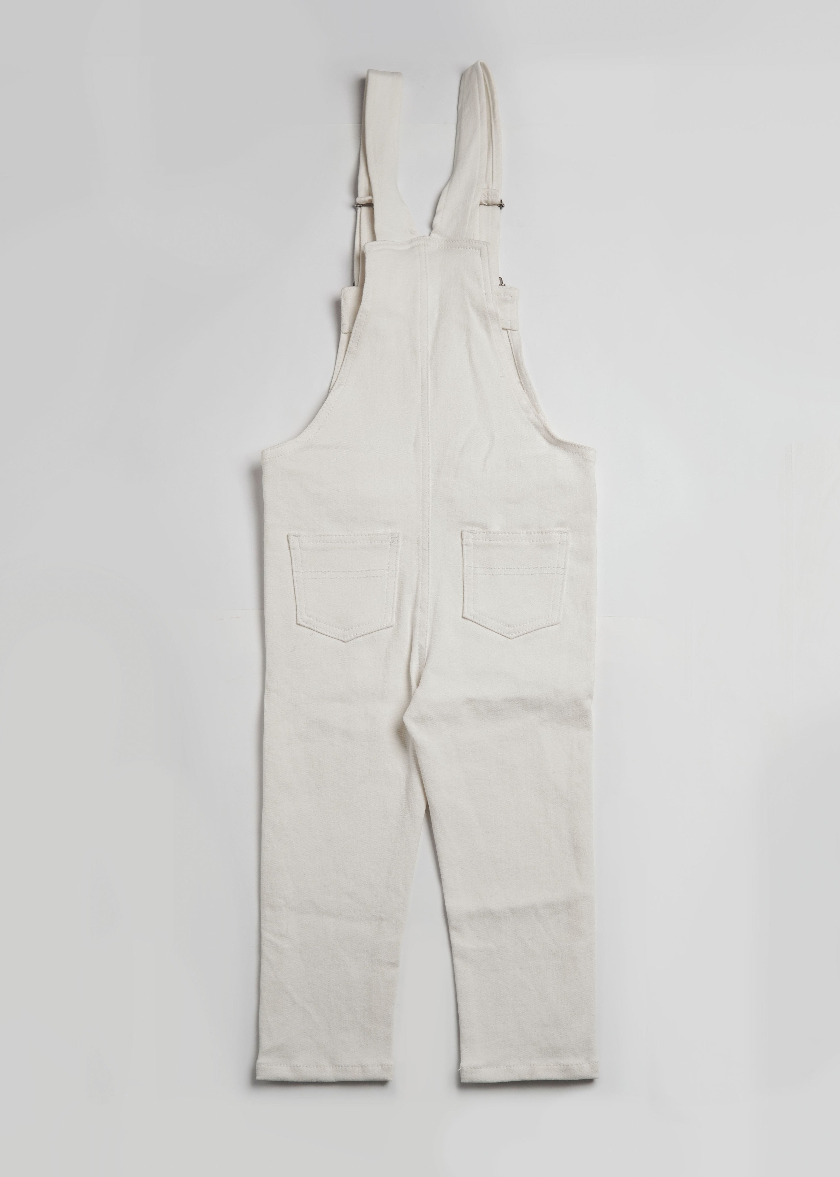 White denim dungaree