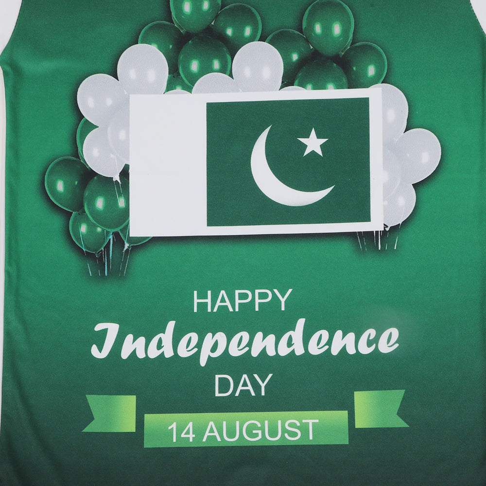 Valuable Girls Independence Day Half Sleeves T-Shirt - Green & White