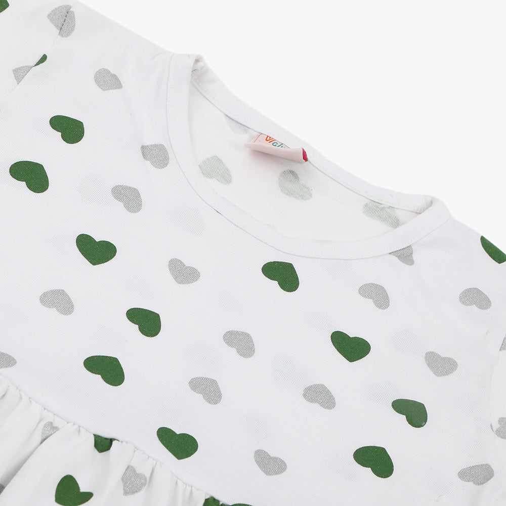Newborn Girls Independence Frock - White