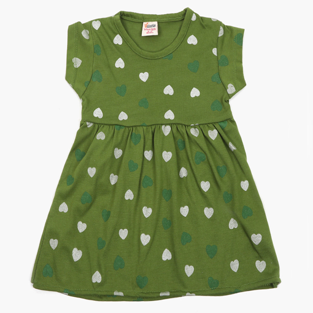 Girls Independence Day Frock - Green