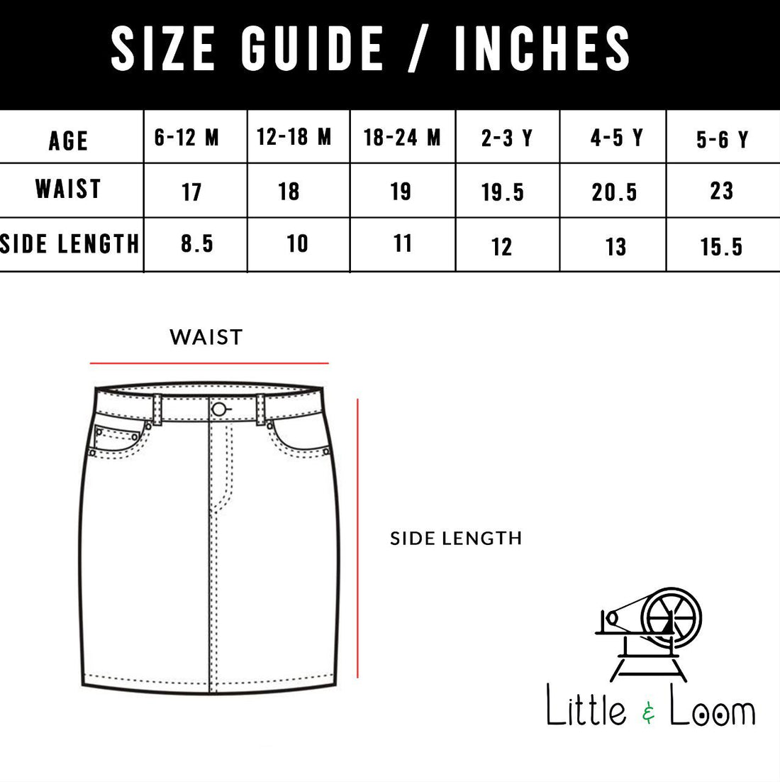 WHITE DENIM SKIRT