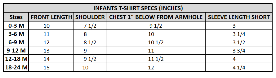 Infant Unisex T-Shirt GUL-E-AZADI-Snow White