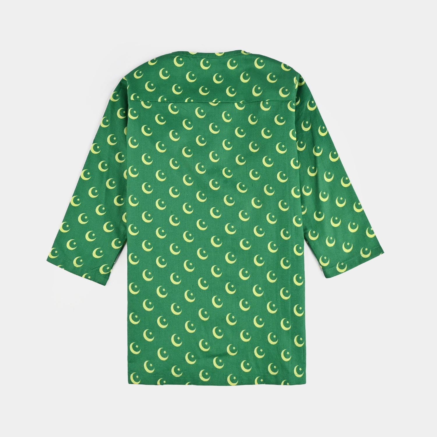 Infant Boys Printed Kurta (Azam-e-Pakistan)-GREEN